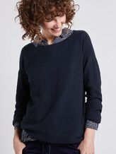 Pullover mit Strukturmuster - Frauen - Sky Captain Blue Pullover mit Strukturmuster - Frauen - Sky Captain Blue - 5 - TOM TAILOR