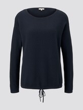 Pullover mit Strukturmuster - Frauen - Sky Captain Blue Pullover mit Strukturmuster - Frauen - Sky Captain Blue - 7 - TOM TAILOR