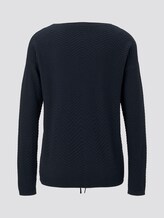 Pullover mit Strukturmuster - Frauen - Sky Captain Blue Pullover mit Strukturmuster - Frauen - Sky Captain Blue - 8 - TOM TAILOR