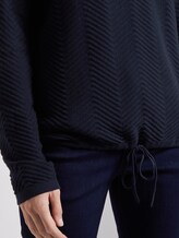 Pullover mit Strukturmuster - Frauen - Sky Captain Blue Pullover mit Strukturmuster - Frauen - Sky Captain Blue - 9 - TOM TAILOR