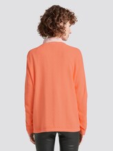 Pullover mit Strukturmuster - Frauen - Fusion Coral Pullover mit Strukturmuster - Frauen - Fusion Coral - 2 - TOM TAILOR