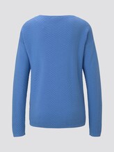 Pullover mit Strukturmuster - Frauen - sicilian blue Pullover mit Strukturmuster - Frauen - sicilian blue - 8 - TOM TAILOR