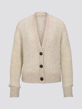 Cardigan in Ripp-Optik - Frauen - desert sand melange Cardigan in Ripp-Optik - Frauen - desert sand melange - 7 - TOM TAILOR