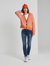 Vest in geribbelde look - Frauen - knockout orange melange Vest in geribbelde look - Frauen - knockout orange melange - 3 - TOM TAILOR