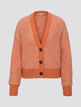 Vest in geribbelde look - Frauen - knockout orange melange Vest in geribbelde look - Frauen - knockout orange melange - 7 - TOM TAILOR