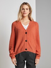 Cardigan aus Strick - Frauen - Fusion Coral Cardigan aus Strick - Frauen - Fusion Coral - 1 - TOM TAILOR