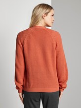 Cardigan aus Strick - Frauen - Fusion Coral Cardigan aus Strick - Frauen - Fusion Coral - 2 - TOM TAILOR