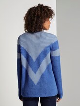Cardigan in Ripp-Optik - Frauen - sicilian blue melange Cardigan in Ripp-Optik - Frauen - sicilian blue melange - 2 - TOM TAILOR