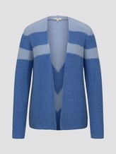 Cardigan in Ripp-Optik - Frauen - sicilian blue melange Cardigan in Ripp-Optik - Frauen - sicilian blue melange - 7 - TOM TAILOR