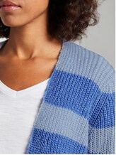 Cardigan in Ripp-Optik - Frauen - sicilian blue melange Cardigan in Ripp-Optik - Frauen - sicilian blue melange - 9 - TOM TAILOR