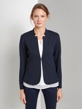 strukturierter Blazer - Frauen - navy dotted fabric strukturierter Blazer - Frauen - navy dotted fabric - 1 - TOM TAILOR