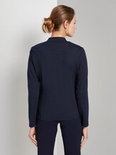 strukturierter Blazer - Frauen - navy dotted fabric strukturierter Blazer - Frauen - navy dotted fabric - 2 - TOM TAILOR