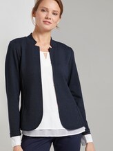 strukturierter Blazer - Frauen - navy dotted fabric strukturierter Blazer - Frauen - navy dotted fabric - 5 - TOM TAILOR