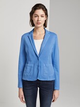 Sweat-Blazer mit Farbwaschung - Frauen - sea blue Sweat-Blazer mit Farbwaschung - Frauen - sea blue - 1 - TOM TAILOR