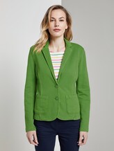 Sweat-Blazer mit Farbwaschung - Frauen - sundried turf green Sweat-Blazer mit Farbwaschung - Frauen - sundried turf green - 1 - TOM TAILOR