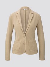 Sweat-Blazer mit Farbwaschung - Frauen - caramel beige Sweat-Blazer mit Farbwaschung - Frauen - caramel beige - 7 - TOM TAILOR