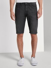 Josh Regular Slim Jeans-Shorts in Vintage-Waschung - Männer - black stone wash denim Josh Regular Slim Jeans-Shorts in Vintage-Waschung - Männer - black stone wash denim - 1 - TOM TAILOR