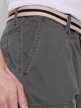 Gemusterte Cargo-Shorts mit Gürtel - Männer - grey small t design Gemusterte Cargo-Shorts mit Gürtel - Männer - grey small t design - 9 - TOM TAILOR