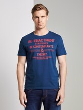 T-shirt mit Print - Männer - after dark blue T-shirt mit Print - Männer - after dark blue - 1 - TOM TAILOR