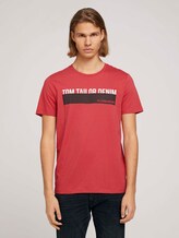 T-Shirt mit Print - Männer - Normal Red T-Shirt mit Print - Männer - Normal Red - 1 - TOM TAILOR Denim