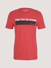 T-Shirt mit Print - Männer - Normal Red T-Shirt mit Print - Männer - Normal Red - 7 - TOM TAILOR Denim