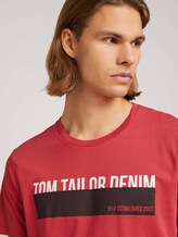 T-Shirt mit Print - Männer - Normal Red T-Shirt mit Print - Männer - Normal Red - 9 - TOM TAILOR Denim