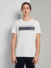 T-Shirt mit Print - Männer - Blanc De Blanc White T-Shirt mit Print - Männer - Blanc De Blanc White - 1 - TOM TAILOR Denim