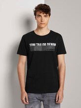T-Shirt mit Print - Männer - deep black T-Shirt mit Print - Männer - deep black - 1 - TOM TAILOR Denim