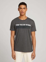 T-Shirt mit Print - Männer - Anthracite Melange T-Shirt mit Print - Männer - Anthracite Melange - 1 - TOM TAILOR Denim