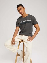 T-Shirt mit Print - Männer - Anthracite Melange T-Shirt mit Print - Männer - Anthracite Melange - 5 - TOM TAILOR Denim