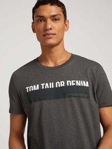 T-Shirt mit Print - Männer - Anthracite Melange T-Shirt mit Print - Männer - Anthracite Melange - 9 - TOM TAILOR Denim