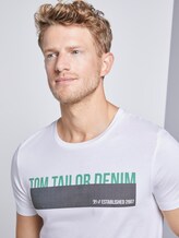 T-Shirt mit Print - Männer - White T-Shirt mit Print - Männer - White - 9 - TOM TAILOR Denim