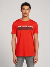 T-Shirt mit Print - Männer - blood orange T-Shirt mit Print - Männer - blood orange - 1 - TOM TAILOR Denim