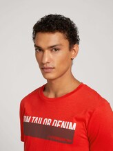 T-Shirt mit Print - Männer - blood orange T-Shirt mit Print - Männer - blood orange - 9 - TOM TAILOR Denim