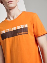 T-Shirt mit Print - Männer - perfect orange T-Shirt mit Print - Männer - perfect orange - 9 - TOM TAILOR Denim