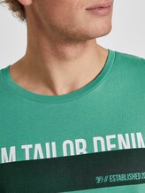 T-shirt with a print - Men - spearmint green T-shirt with a print - Men - spearmint green - 9 - TOM TAILOR Denim