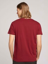 T-Shirt mit Print - Männer - burned cordovan red T-Shirt mit Print - Männer - burned cordovan red - 2 - TOM TAILOR Denim