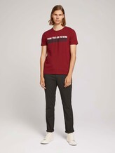 T-Shirt mit Print - Männer - burned cordovan red T-Shirt mit Print - Männer - burned cordovan red - 3 - TOM TAILOR Denim