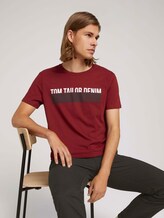 T-Shirt mit Print - Männer - burned cordovan red T-Shirt mit Print - Männer - burned cordovan red - 5 - TOM TAILOR Denim