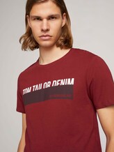 T-Shirt mit Print - Männer - burned cordovan red T-Shirt mit Print - Männer - burned cordovan red - 9 - TOM TAILOR Denim