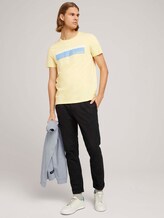 T-Shirt mit Print - Männer - cream yellow T-Shirt mit Print - Männer - cream yellow - 3 - TOM TAILOR Denim