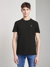 Schlichtes T-Shirt - Männer - Black Schlichtes T-Shirt - Männer - Black - 1 - TOM TAILOR Denim