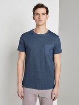 Strukturiertes T-shirt - Männer - english country melange Strukturiertes T-shirt - Männer - english country melange - 1 - TOM TAILOR Denim