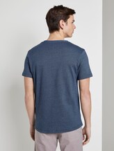 Strukturiertes T-shirt - Männer - english country melange Strukturiertes T-shirt - Männer - english country melange - 2 - TOM TAILOR Denim