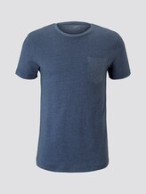Strukturiertes T-shirt - Männer - english country melange Strukturiertes T-shirt - Männer - english country melange - 7 - TOM TAILOR Denim