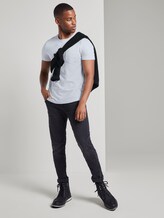 T-shirt met textuur - Mannen - white melange T-shirt met textuur - Mannen - white melange - 3 - TOM TAILOR Denim