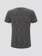 T-Shirt mit schlichtem Print - Männer - Black Non-Solid T-Shirt mit schlichtem Print - Männer - Black Non-Solid - 8 - TOM TAILOR Denim
