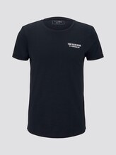 T-Shirt mit schlichtem Print - Männer - Sky Captain Blue Non-Solid T-Shirt mit schlichtem Print - Männer - Sky Captain Blue Non-Solid - 7 - TOM TAILOR Denim