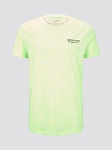 T-Shirt mit schlichtem Print - Männer - white neon green melange T-Shirt mit schlichtem Print - Männer - white neon green melange - 7 - TOM TAILOR Denim