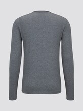 Langarmshirt mit Henley-Kragen - Männer - Black Non-Solid Langarmshirt mit Henley-Kragen - Männer - Black Non-Solid - 8 - TOM TAILOR Denim